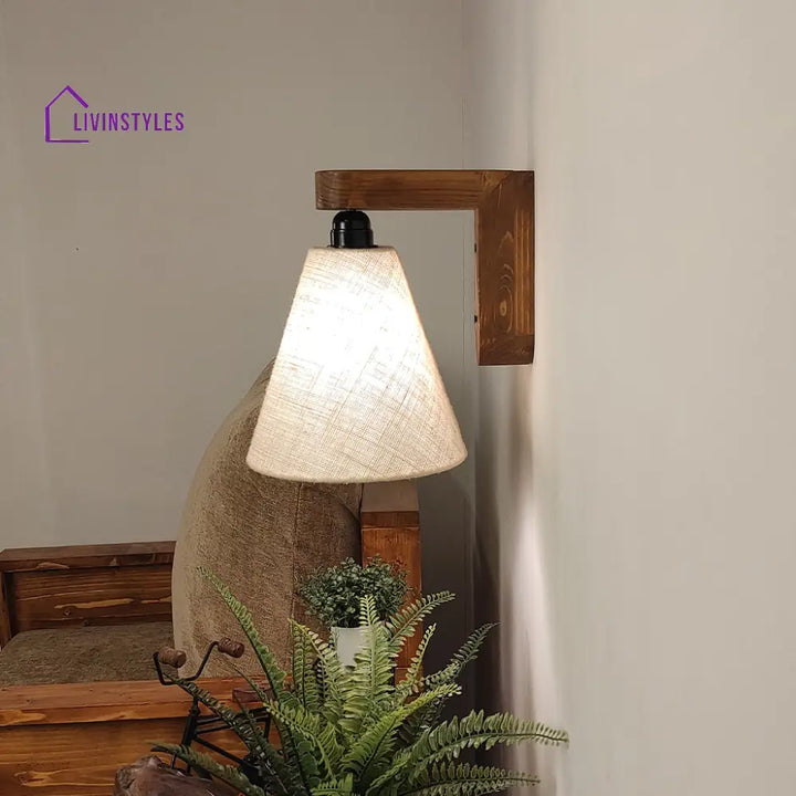 Terzo Brown Wooden Wall Light Lights