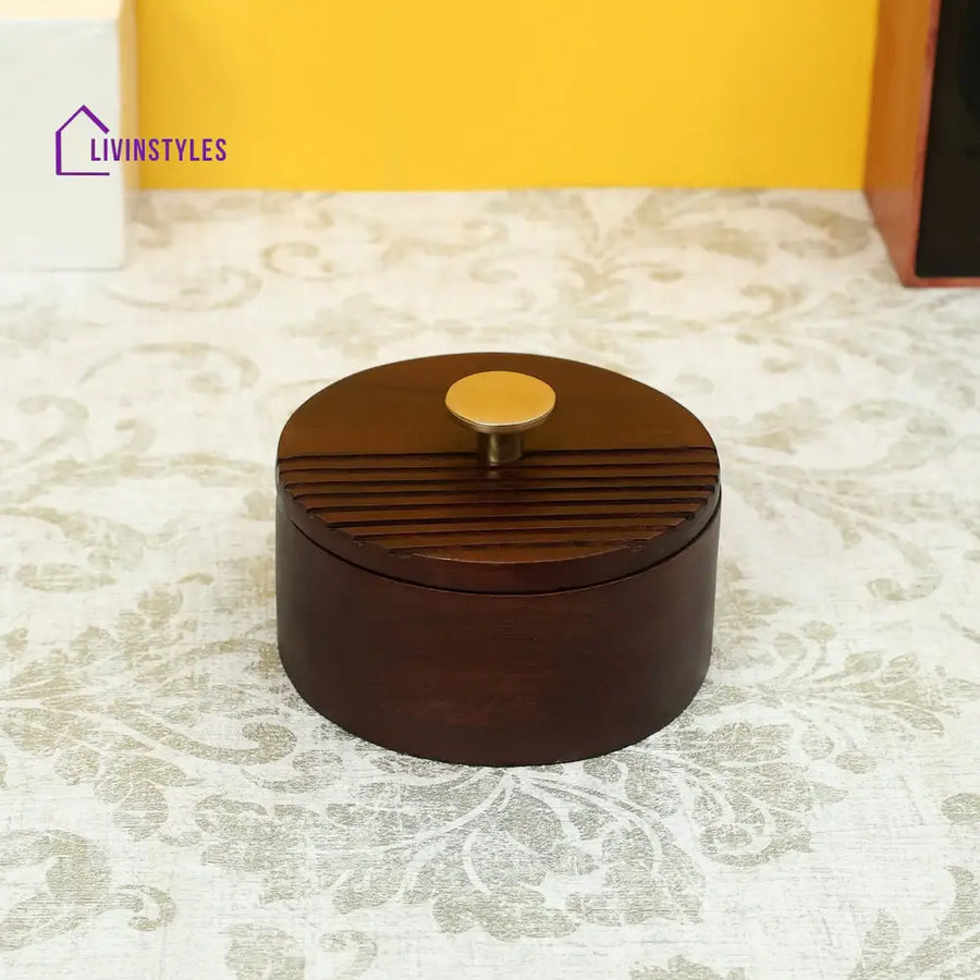 The Artisan’s Stripes- Trinket Small Brown Box