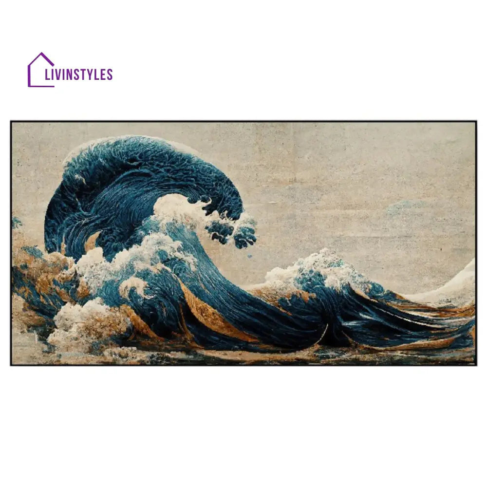 The Great Wave: Nature’s Majesty Wall Painting