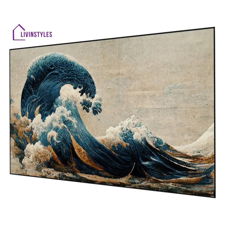 The Great Wave: Nature’s Majesty Wall Painting