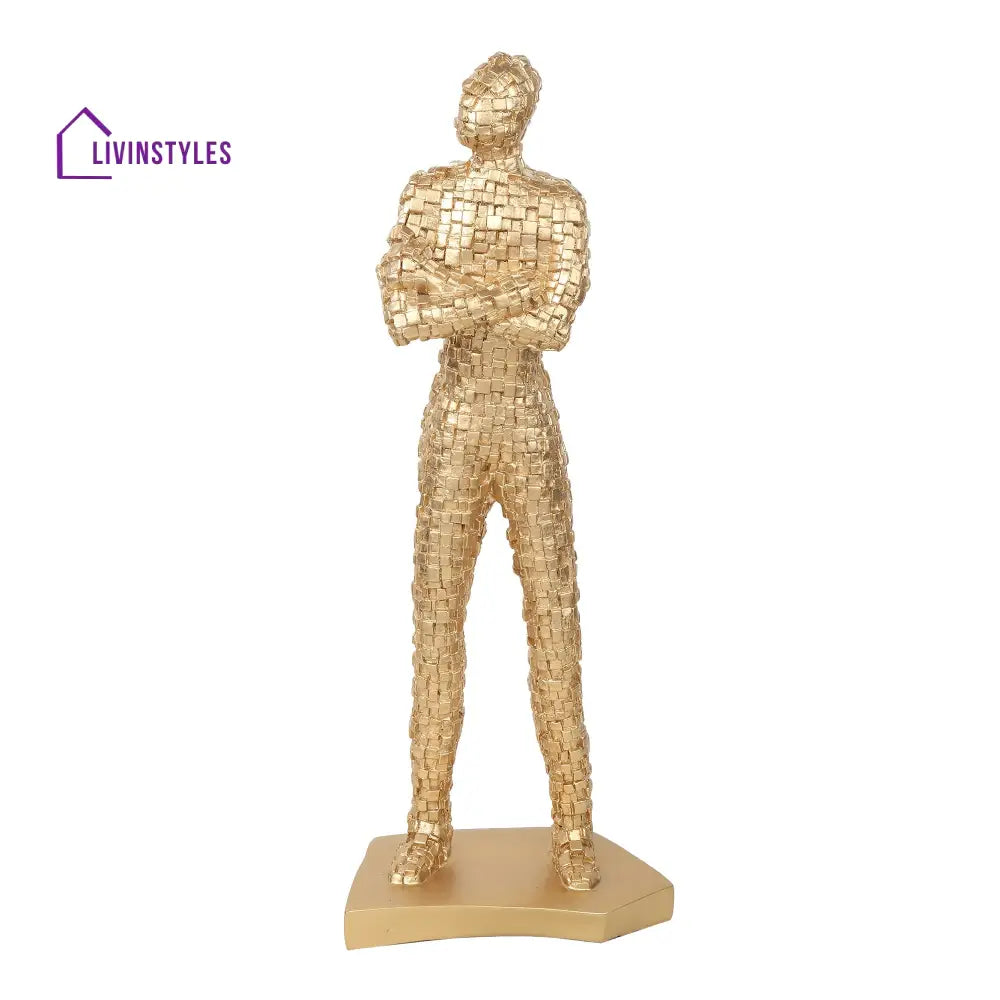 The Proud Thinker In Gold Decorative