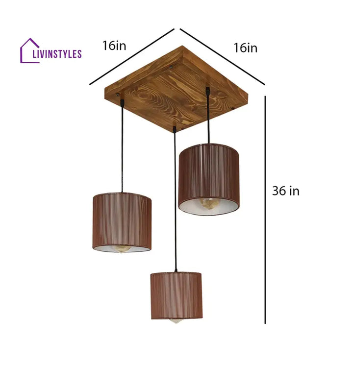 Tiga Brown Cluster Hanging Lamp Lamps