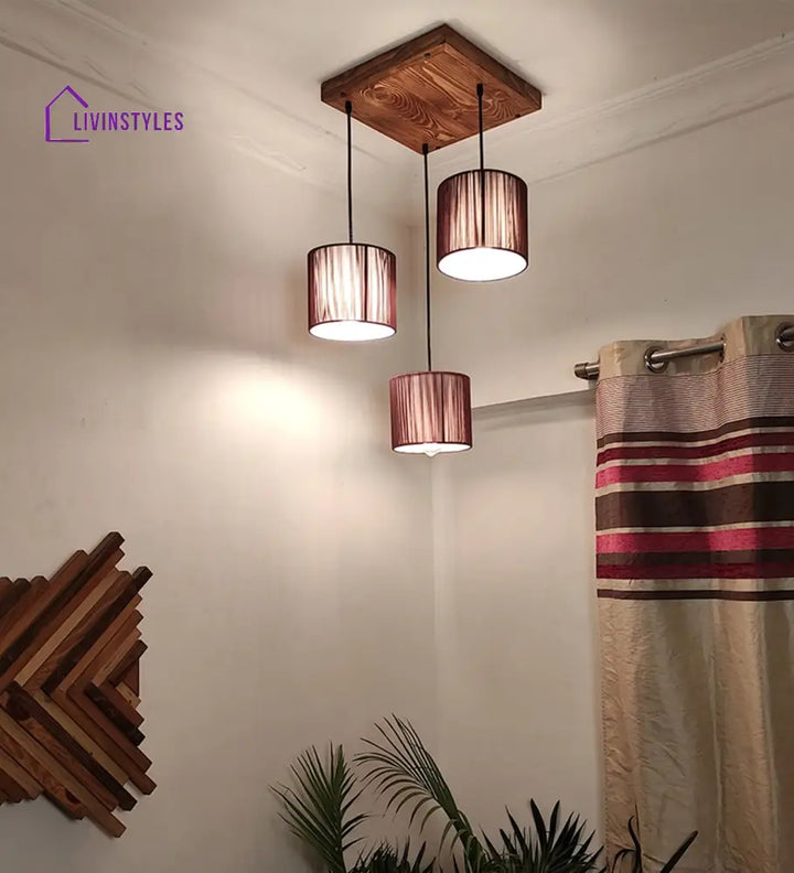 Tiga Brown Cluster Hanging Lamp Lamps