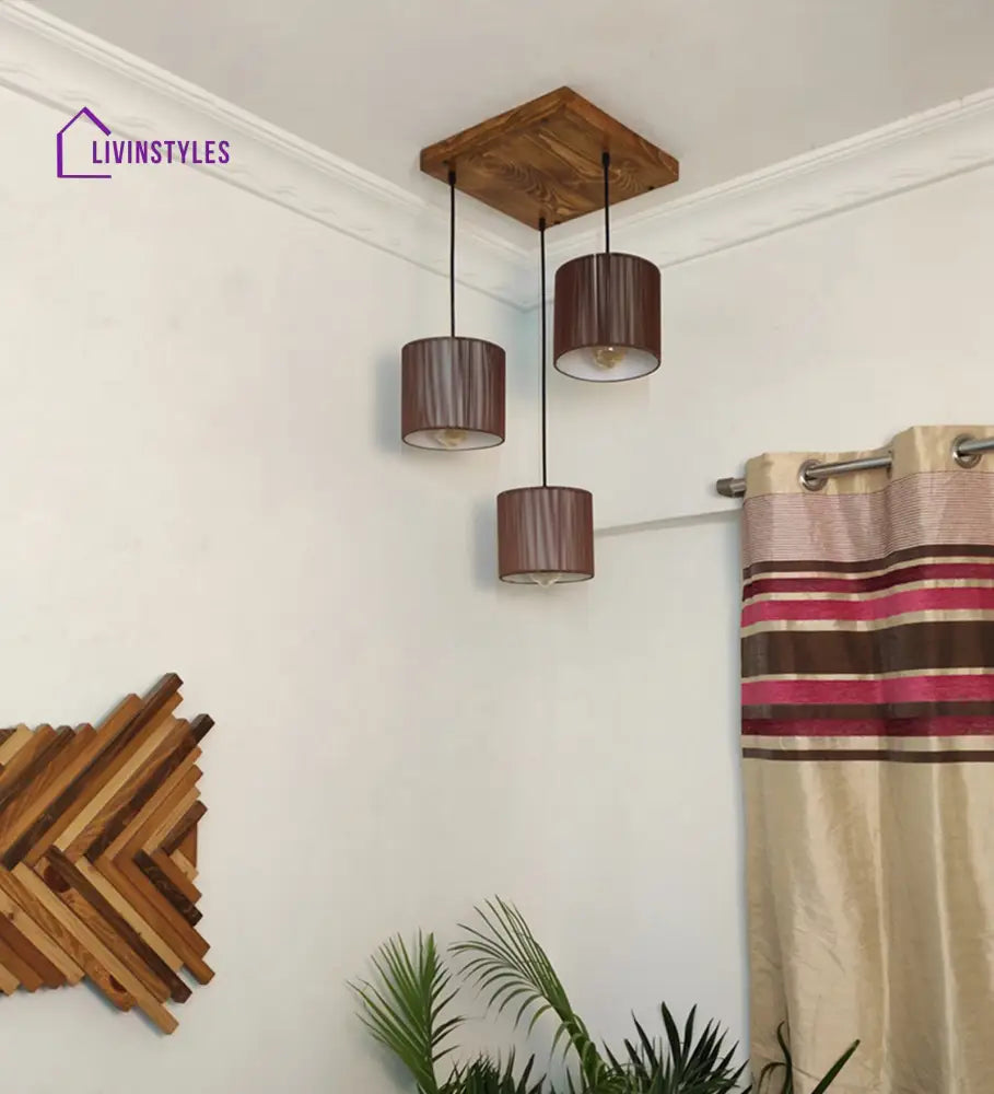 Tiga Brown Cluster Hanging Lamp Lamps