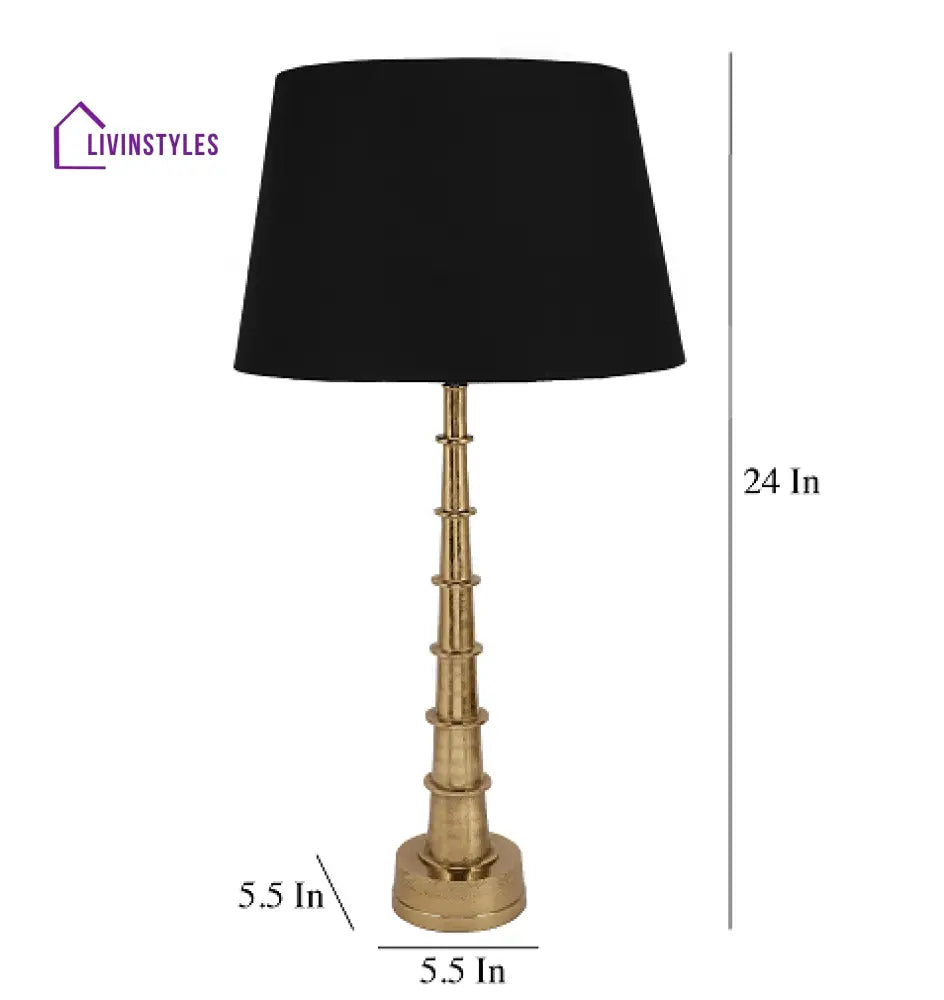 Tower Lamp In Gold Finish