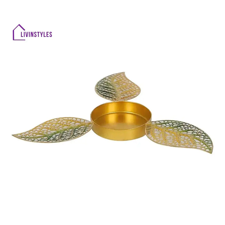 Traditional Brass Urli & Diya Set