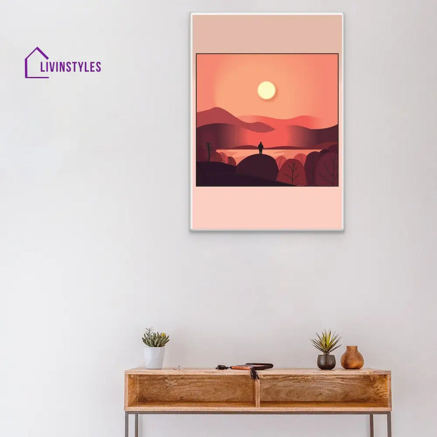 Tranquil Sunset Canvas Wall Art Painting