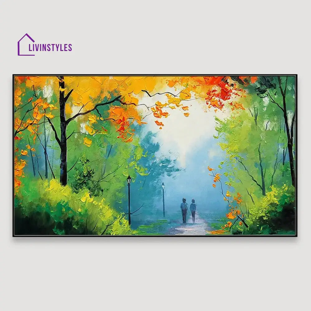 Tranquil Woodland Stroll Wall Art Painting