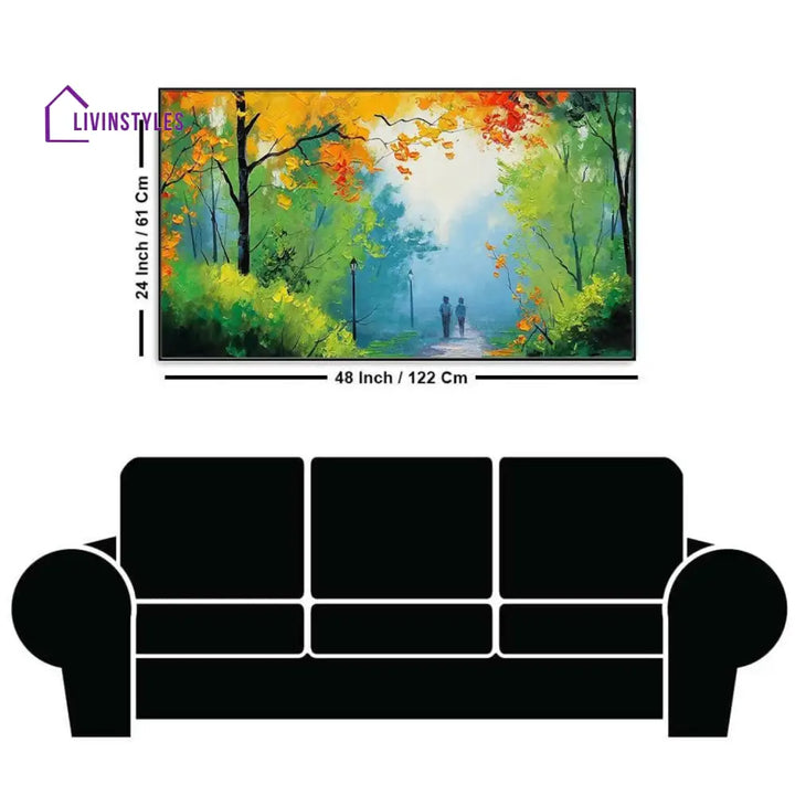 Tranquil Woodland Stroll Wall Art Painting