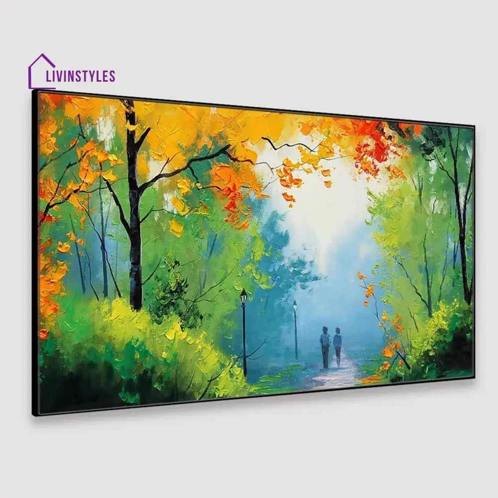 Tranquil Woodland Stroll Wall Art Painting