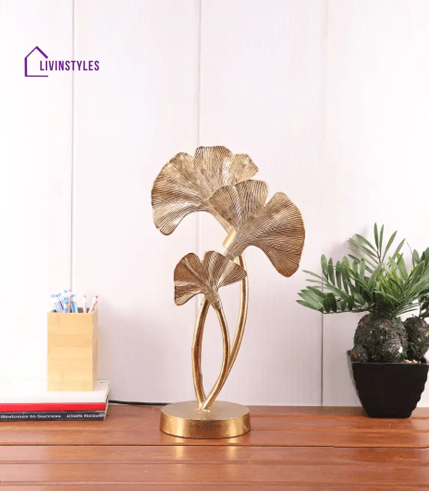 Trinity Gold Leaves Lamp