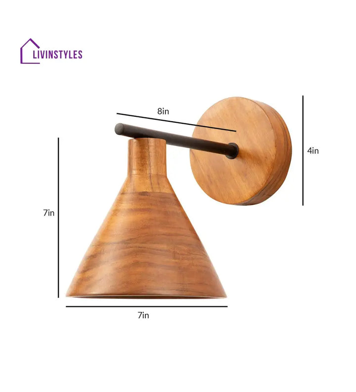 Tubino Wooden Wall Sconce Lamp