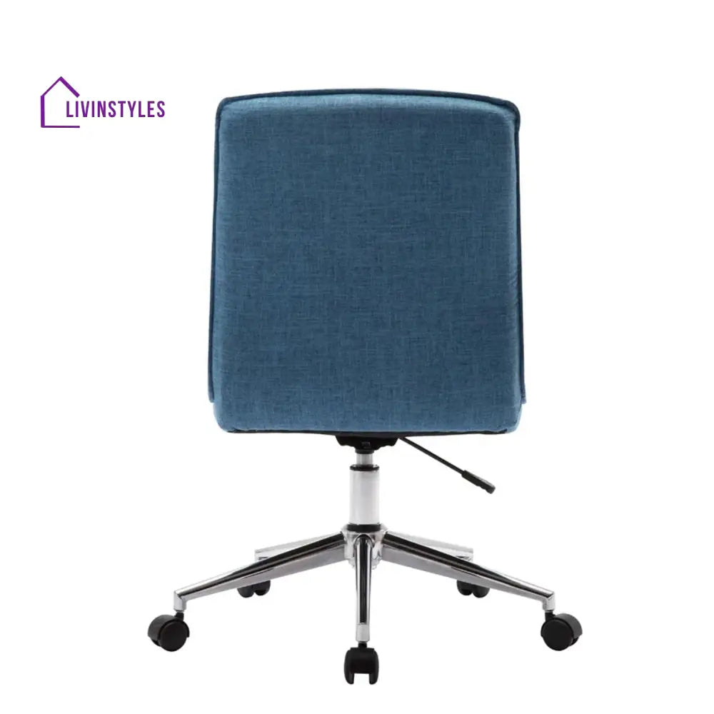 Tufted Upholstered Home Office Chair Blue Furniture