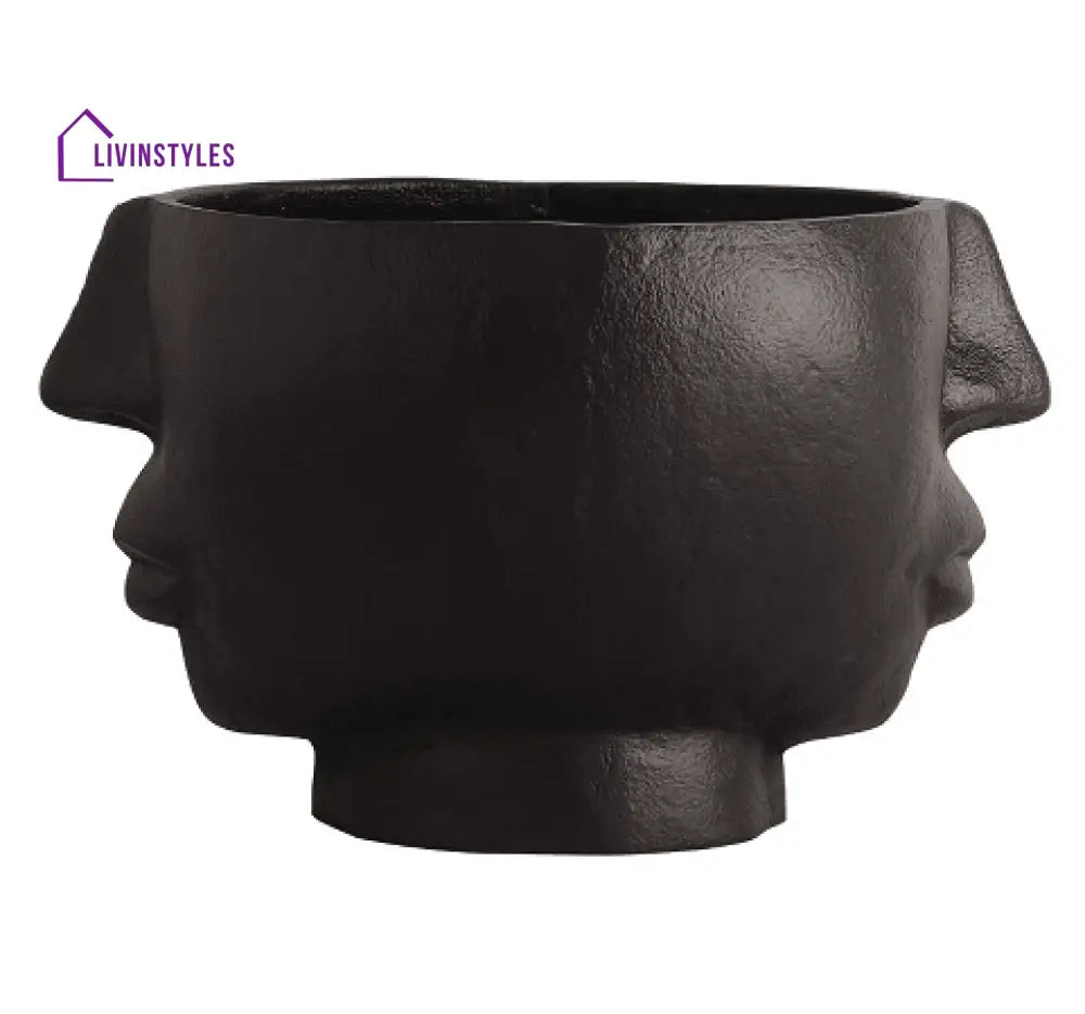 Two Face Vase Black