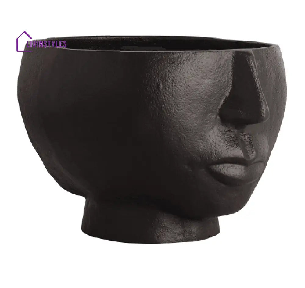 Two Face Vase Black