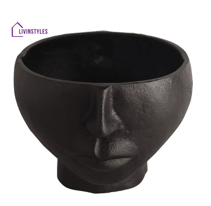 Two Face Vase Black