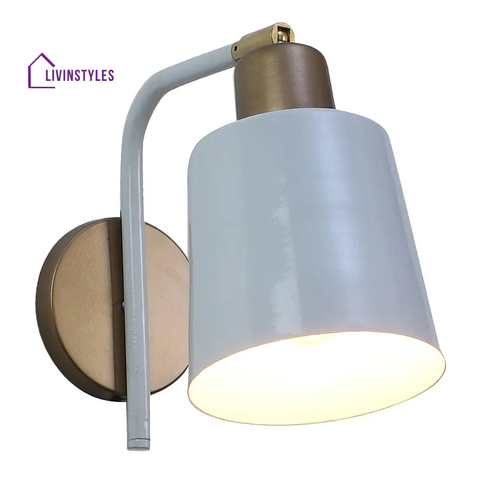 Two-Way White Metal Wall Light By Ss Lightings Lamp