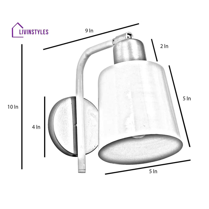 Two-Way White Metal Wall Light By Ss Lightings Lamp