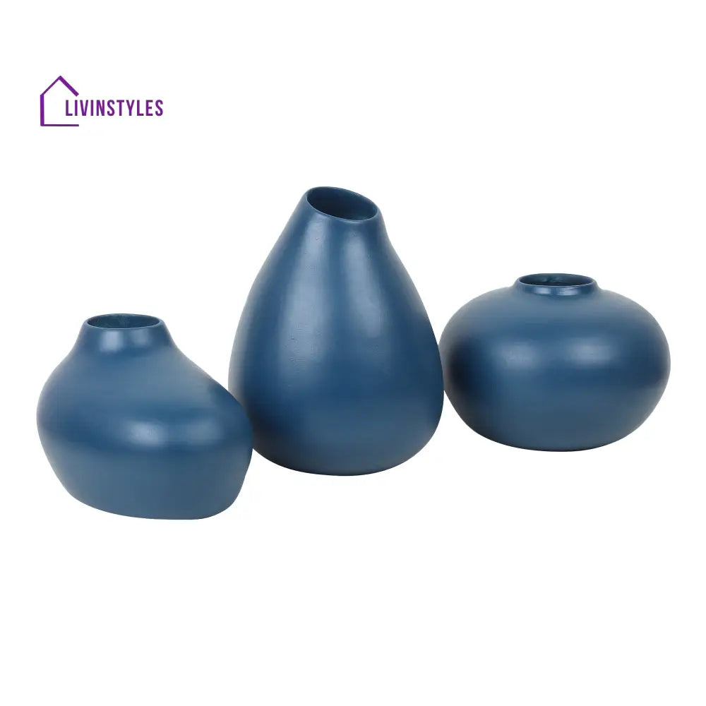 Varys Trio Blue Vase Set