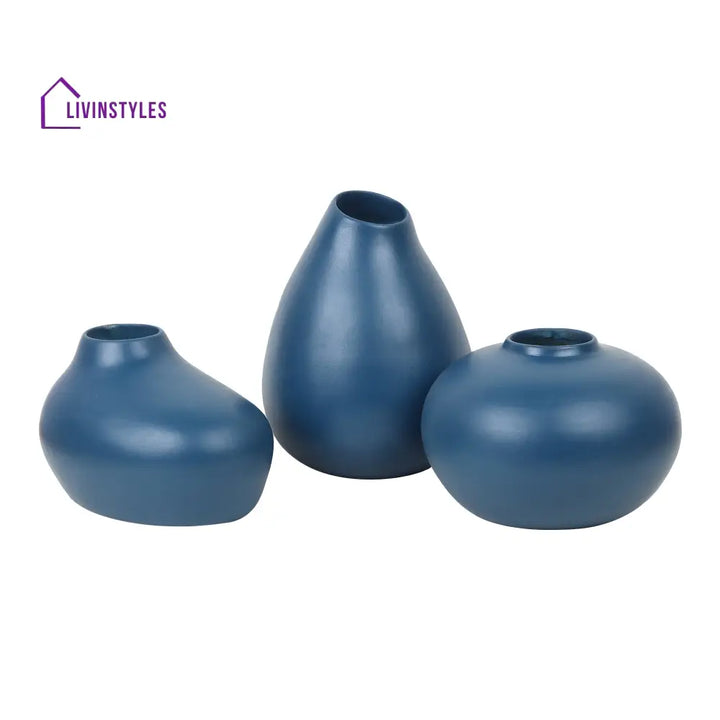 Varys Trio Blue Vase Set