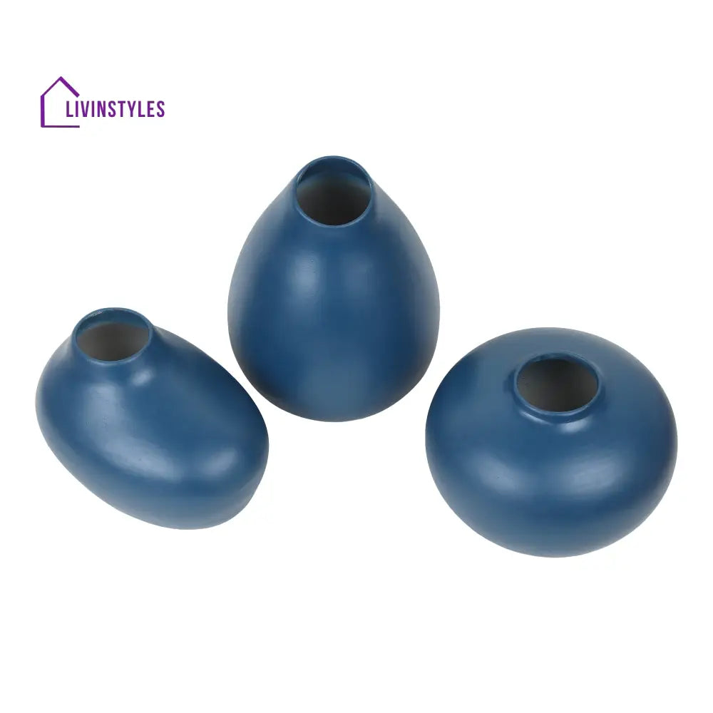 Varys Trio Blue Vase Set