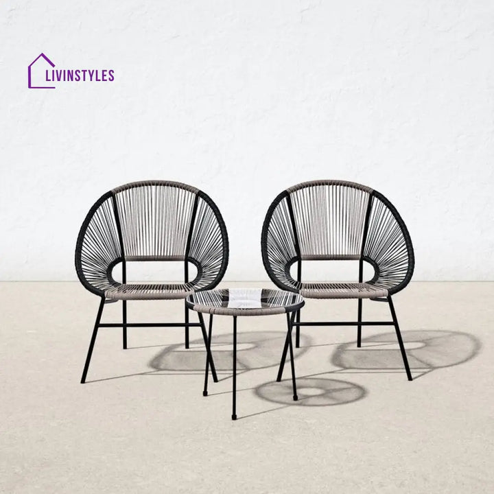 Vegas 3 Piece Rattan 2 Person Outdoor Set