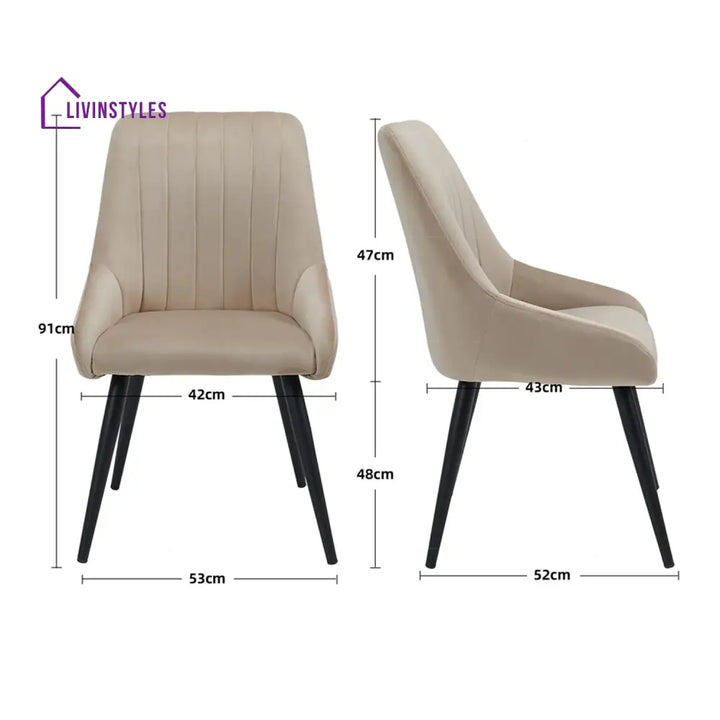 Velvet Dining Chair: Luxury Upgrade Beige Furniture