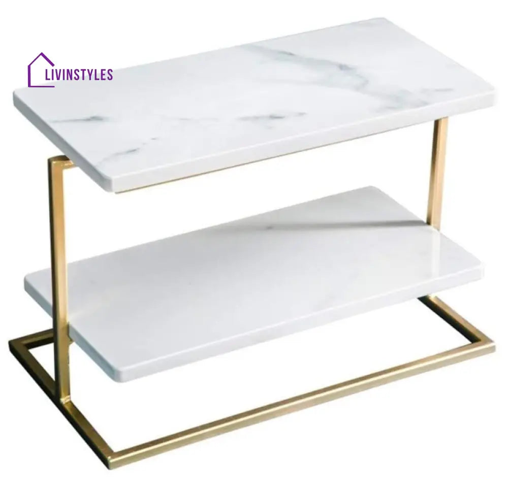 Venissa White Marble Cake Stand Stands