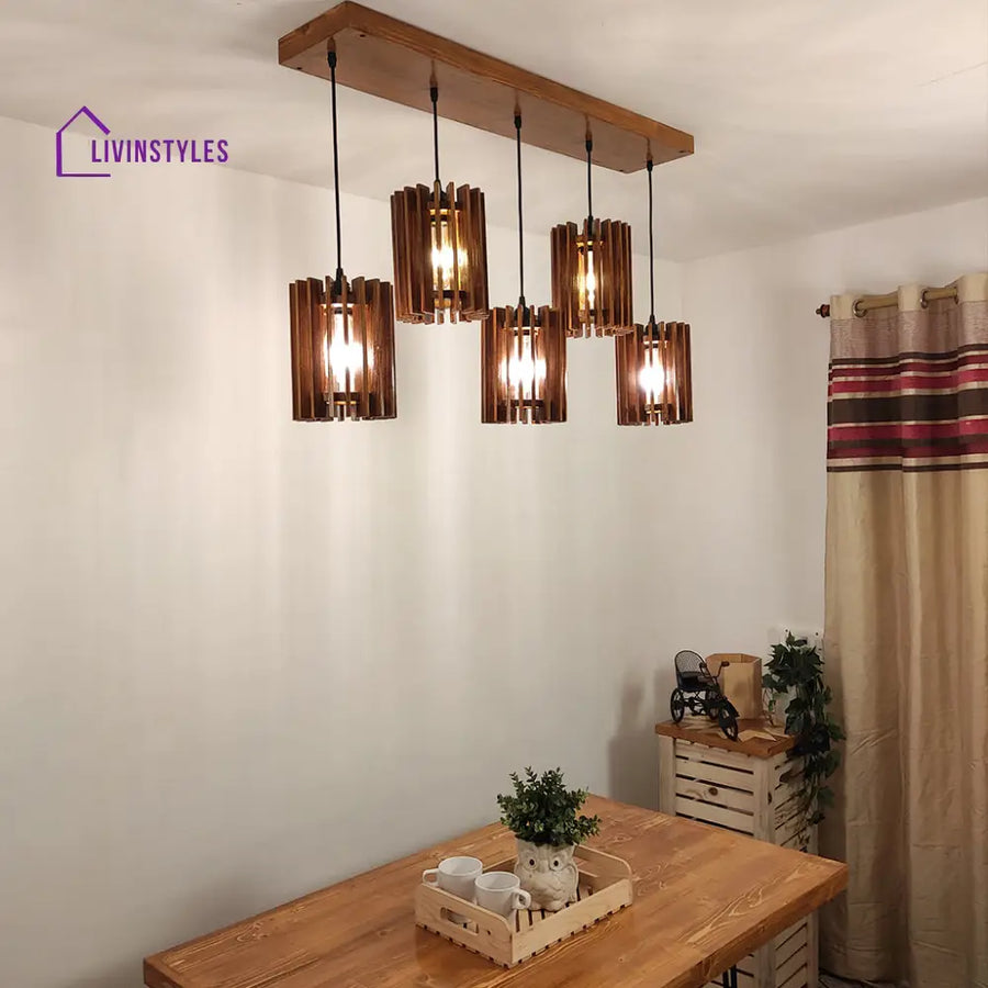 Ventus Brown 5 Series Hanging Lamp Lamps