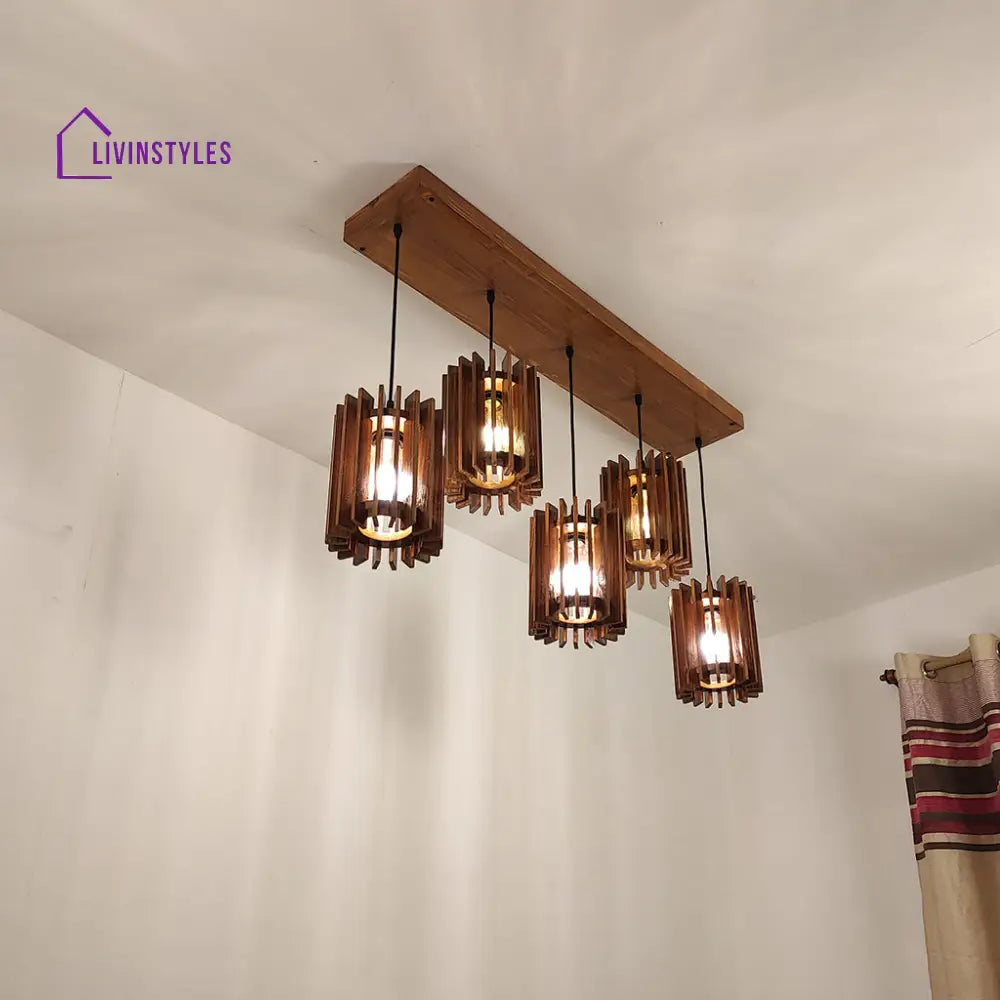 Ventus Brown 5 Series Hanging Lamp Lamps