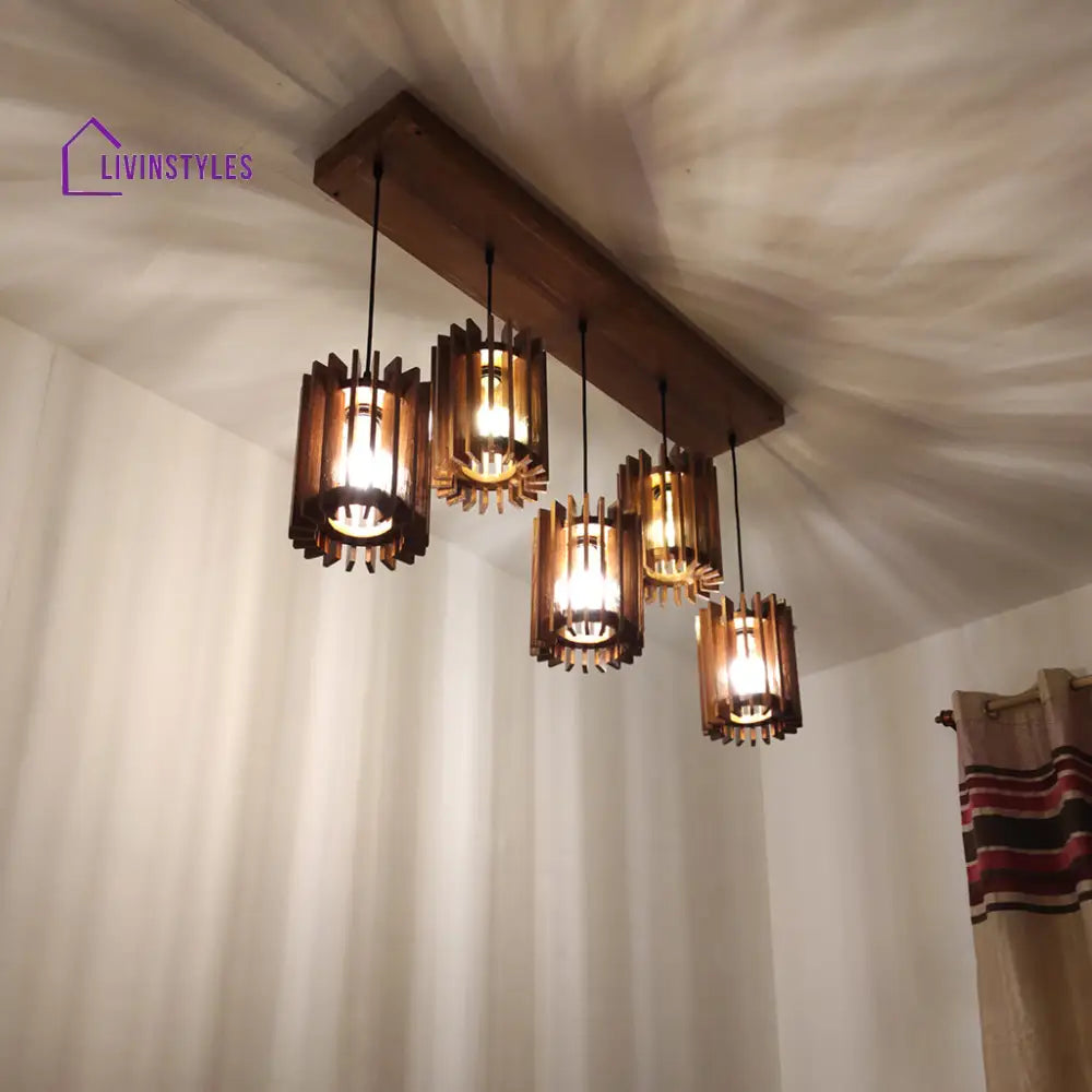 Ventus Brown 5 Series Hanging Lamp Lamps