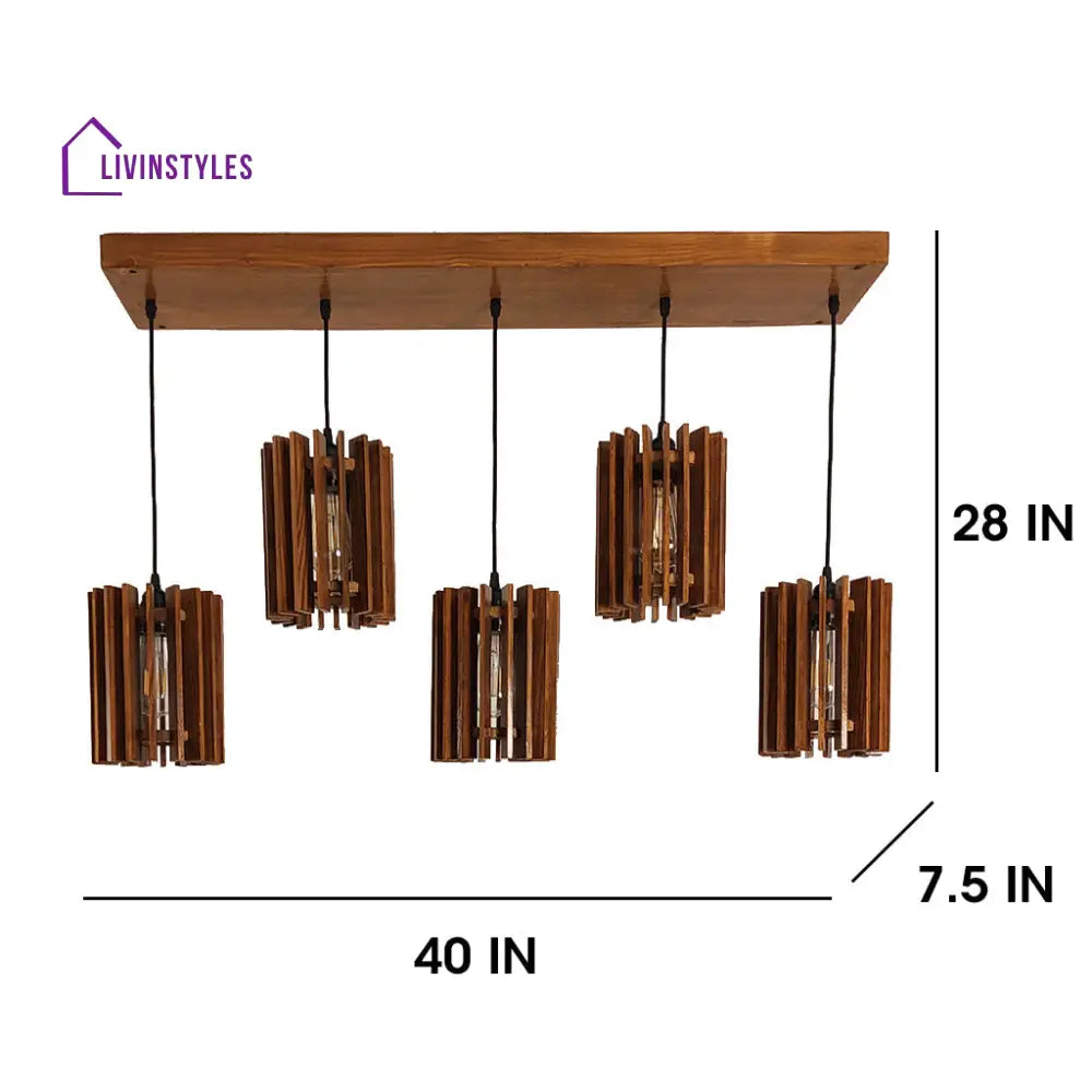 Ventus Brown 5 Series Hanging Lamp Lamps