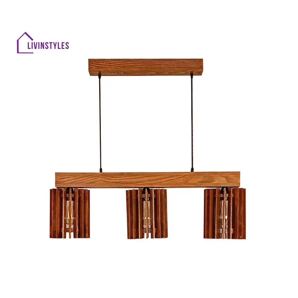 Ventus Brown Wooden Series Hanging Lamp Lamps