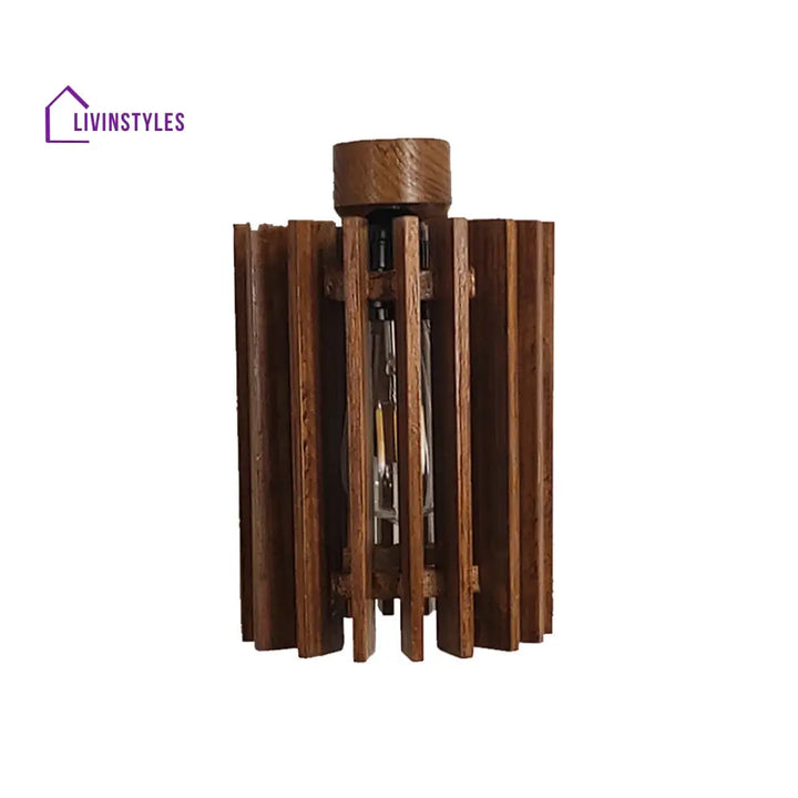 Ventus Brown Wooden Wall Light Lights