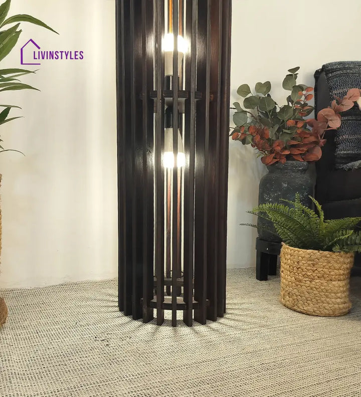 Ventus Duo Wooden Floor Lamp Lamps