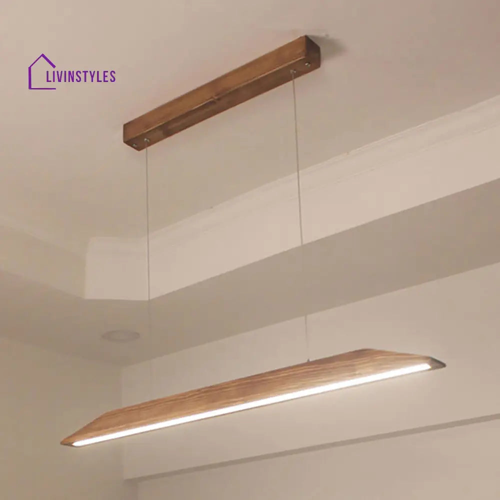 Venus 36 Brown Wooden Led Hanging Lamp Lamps