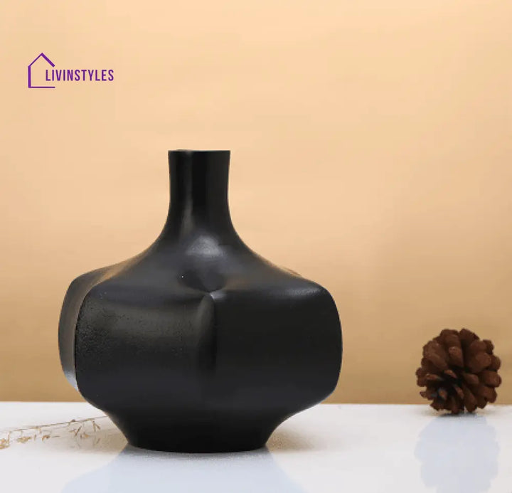 Verdant Metal Black Vase