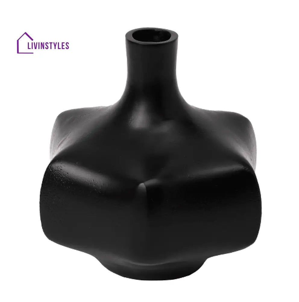 Verdant Metal Black Vase