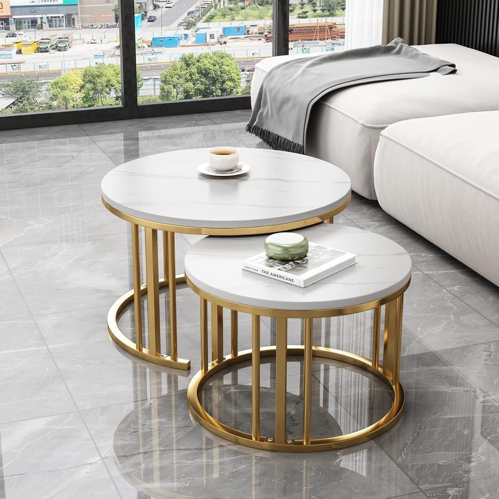 Elegant Modern Minimalist Stylish Nesting Coffee Table