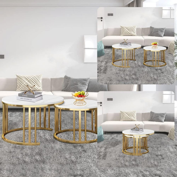 Elegant Modern Minimalist Stylish Nesting Coffee Table