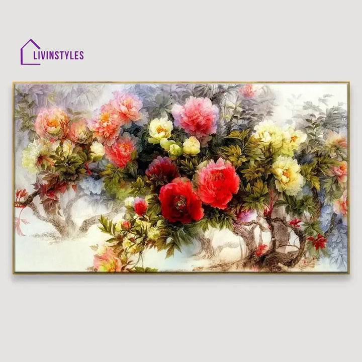 Vibrant Floral Bouquet Wall Art Painting