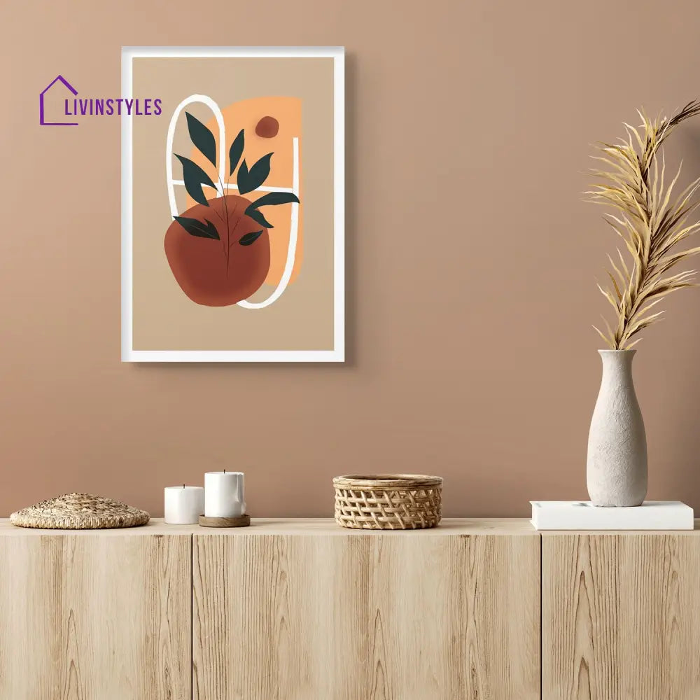 Vibrant Floral Leaf Canvas Art Wall Painting