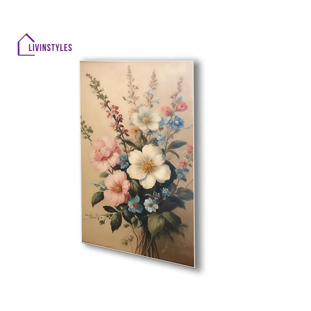 Vibrant Flowers In Vase Canvas Printed Wall Painting