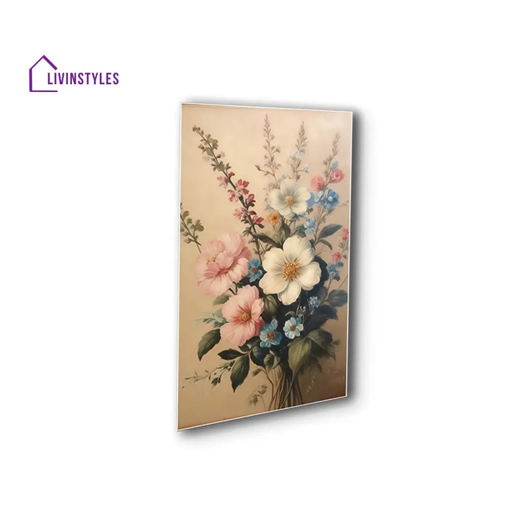 Vibrant Flowers In Vase Canvas Printed Wall Painting