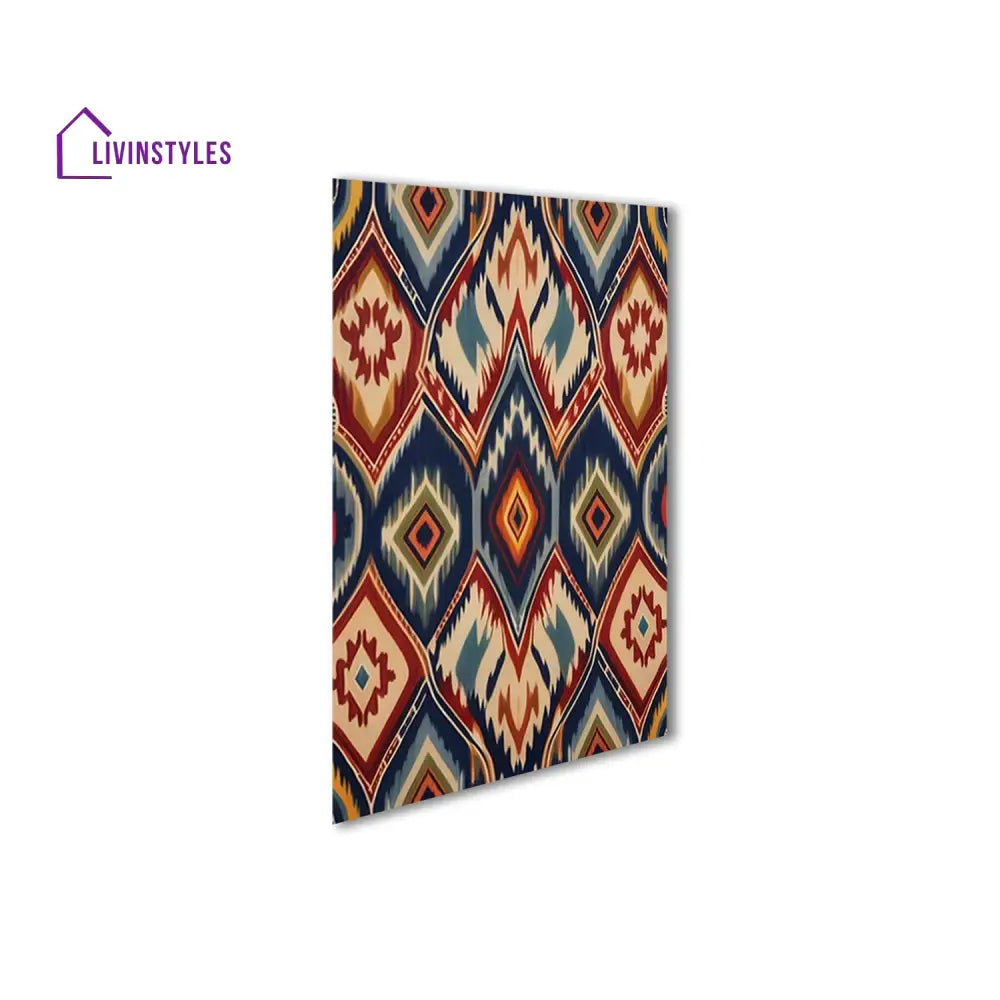 Vibrant Tribal Pattern Canvas Collection Set Of 4 Printed Wall Painting