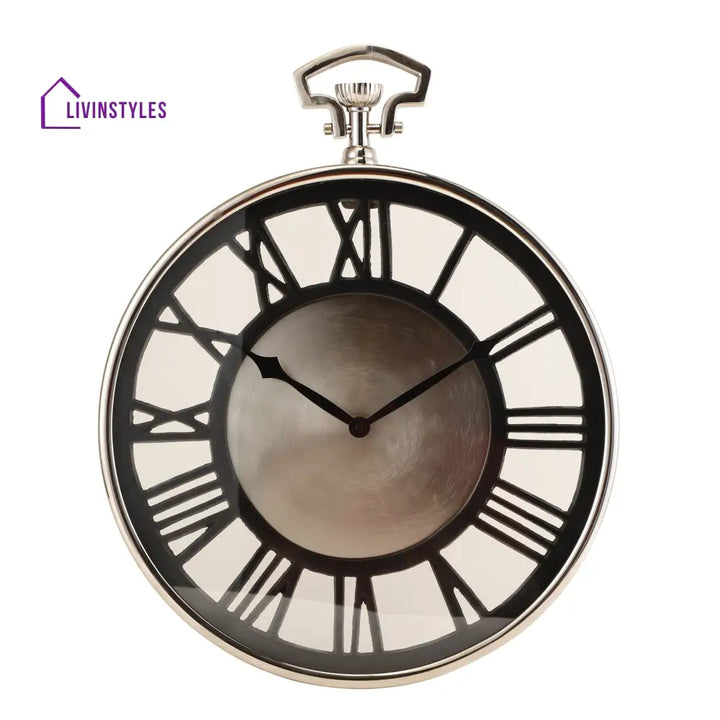 Vigil Wall Clock In Silver