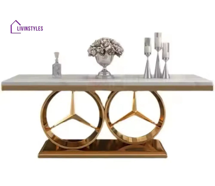 Viktoria The Marvelous Gold Stainless Steel Dining Table