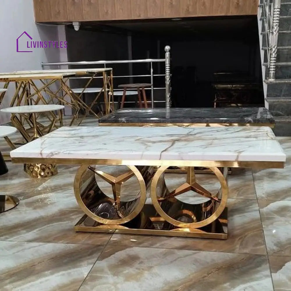 Viktoria The Marvelous Gold Stainless Steel Dining Table