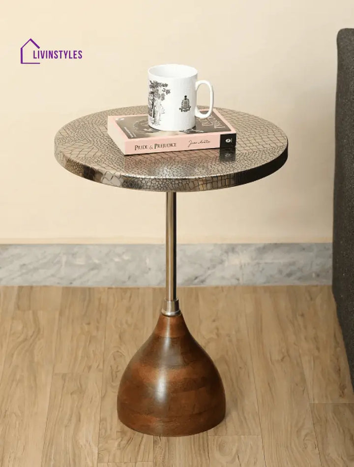 Viotto Croc Pattern Table Silver