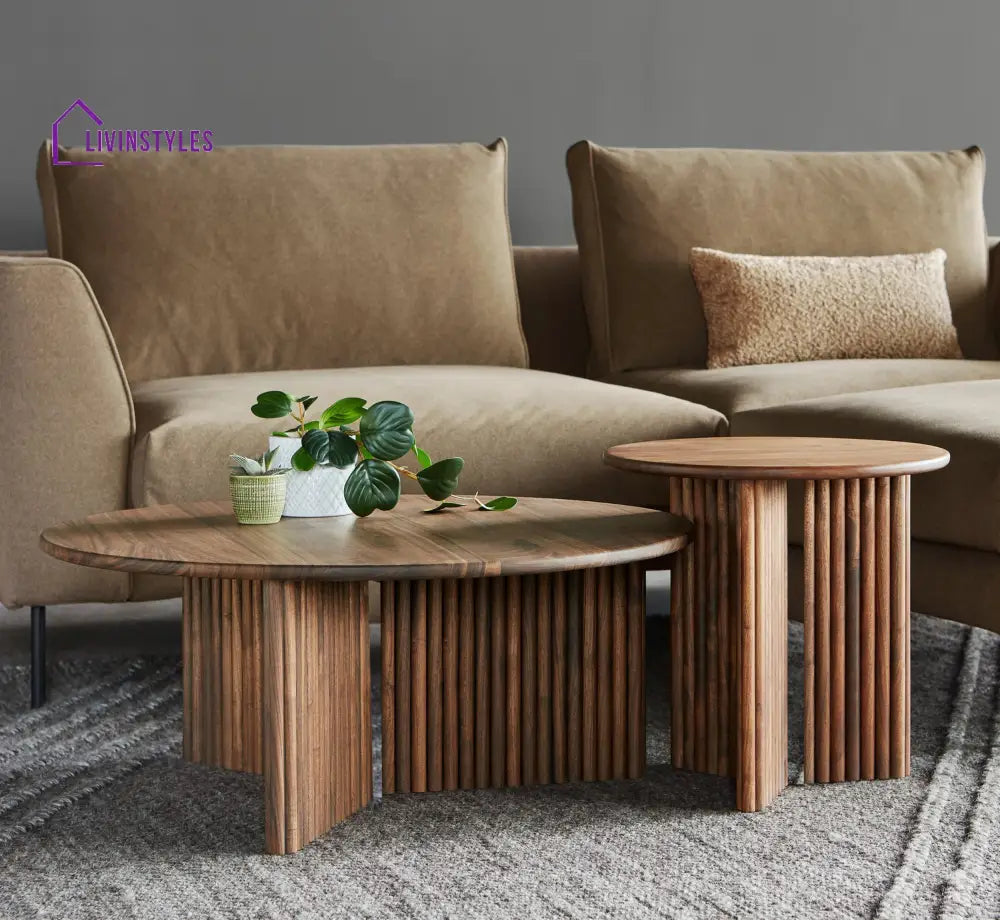 Vladislav Wooden Nesting Centre Tables Coffee Table